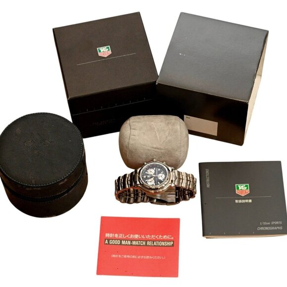 NOS Tag Heuer 41mm Vintage 6000 Series Limited Edition Hakkinen B+P Watch CH1114 - Picture 11 of 11